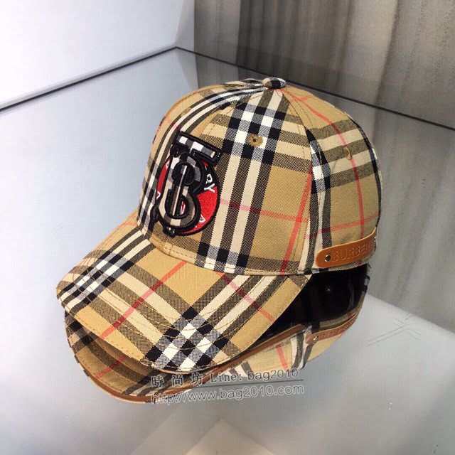 Burberry爆款男士帽子 巴寶莉BT刺繡棒球帽鴨舌帽  mm1266